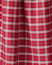 Toddler Girl Plaid Cotton Sleeveless Occasion Dress - Red