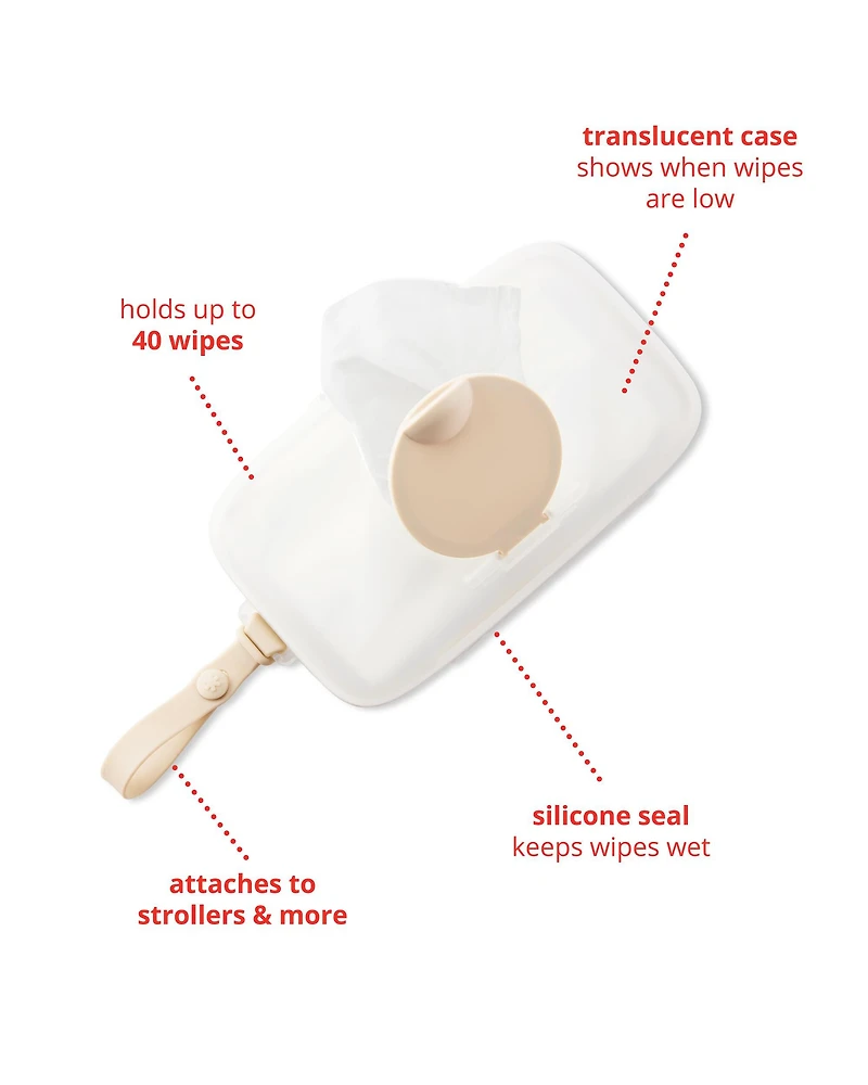 Grab & Go Snug Seal Wipes Case - Oat