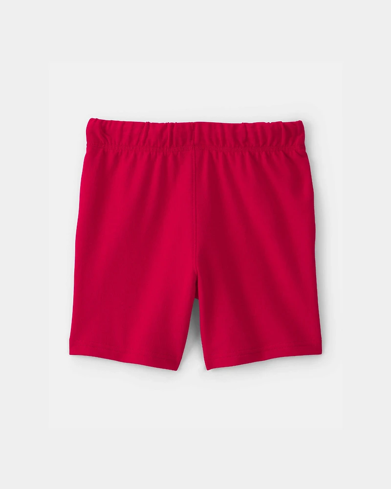 Boys French Terry Shorts - Red