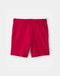 Boys French Terry Shorts - Red