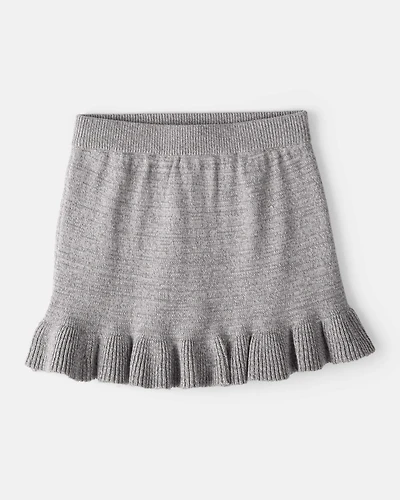 Toddler Girl 100% Cotton Skirt - Grey
