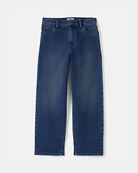 Boys Denim Straight Jeans - Dark Wash