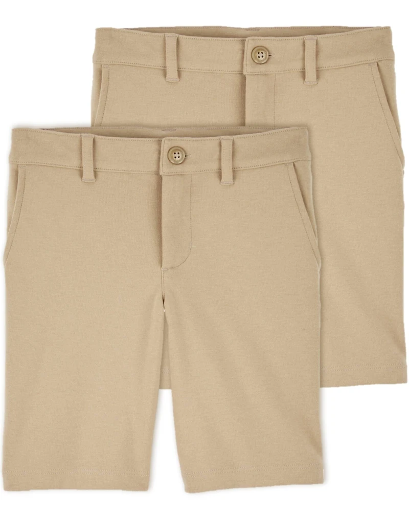 Kid -Pack Ponte Knit Uniform Shorts