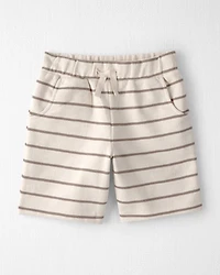 Kid 2-Piece Organic Cotton Top & Short Set in Stripes