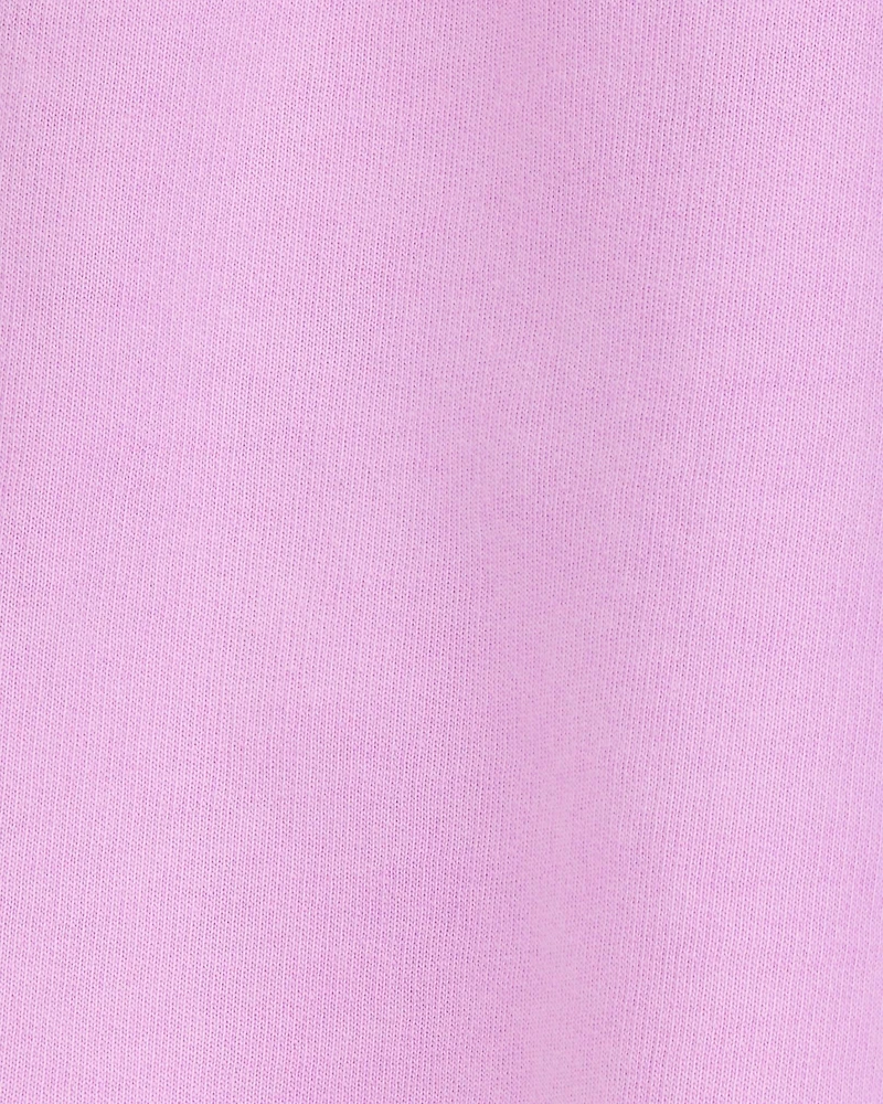 Kid 2-Piece Ribbed Tank Top & Active Drawstring Skort Set - Purple