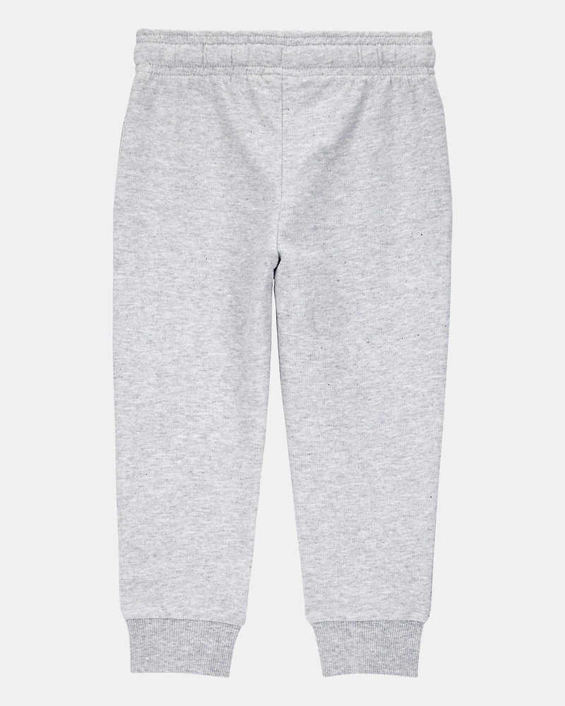 Toddler Boy Pull-On Drawstring Joggers - Grey