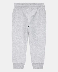 Toddler Boy Pull-On Drawstring Joggers - Grey