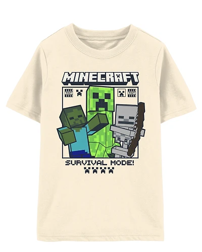 Boys Minecraft® Short-Sleeve Graphic Tee - Cream