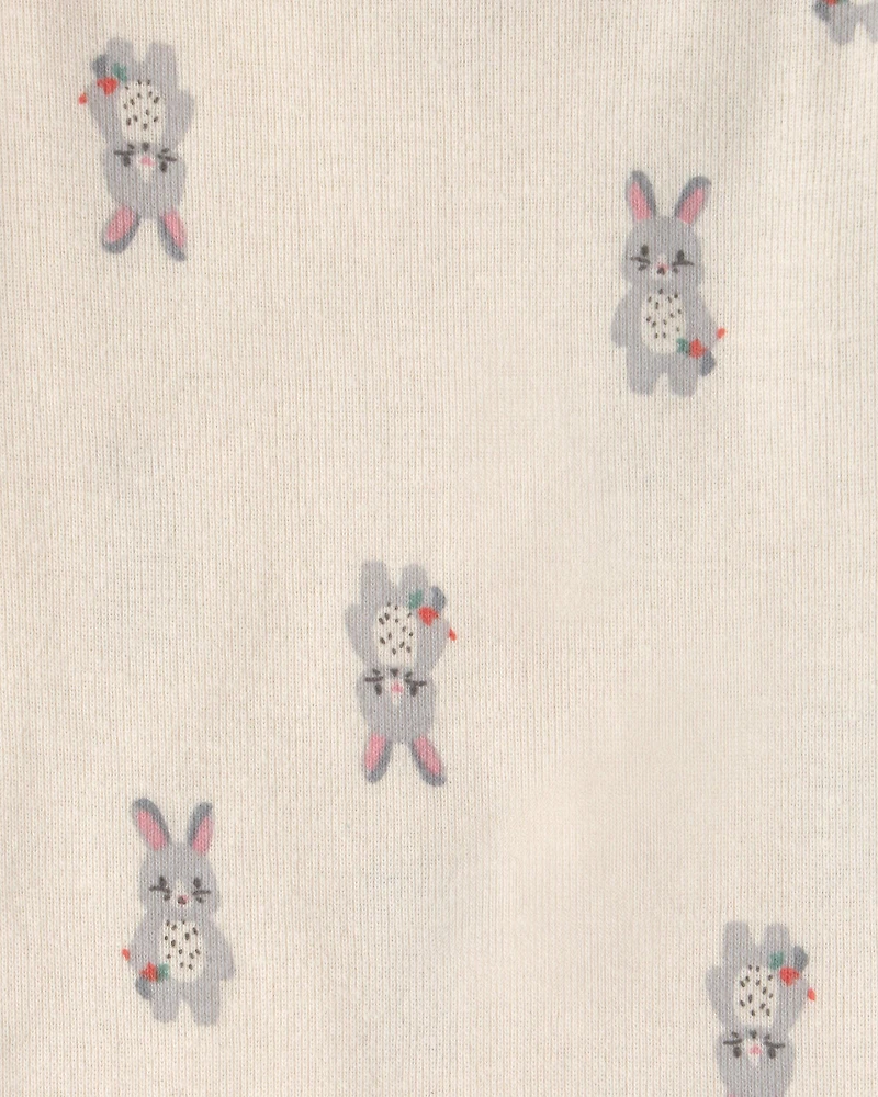 Baby Girl 5-Pack Bunny Multipack Bodysuits - Pink/Ivory