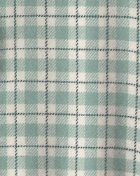Baby Boy 2-Piece Plaid Flannel Long-Sleeve Top & Pant Set - Green/Indigo