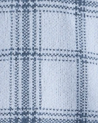 Girls Plaid Sweater - Blue