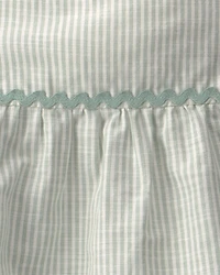 Toddler Girl 2-Piece Striped Tank Top & Pant Set - Green