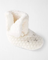Baby Organic Cotton Sweater Knit Booties