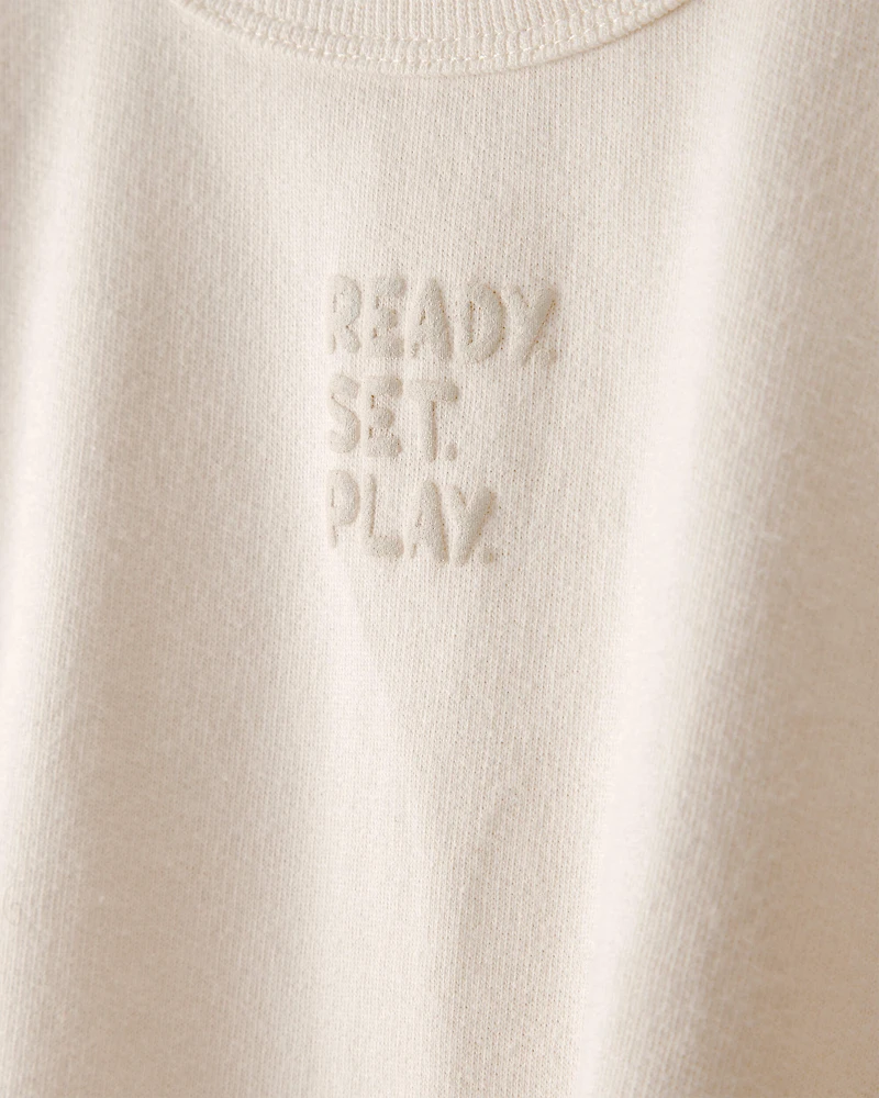 Baby French Terry Pullover Sweatshirt - Cream