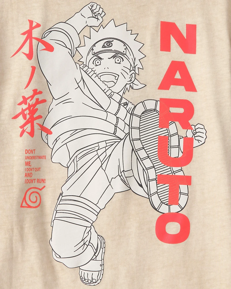 Boys Naruto Graphic Tee - Beige