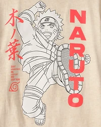 Boys Naruto Graphic Tee - Beige