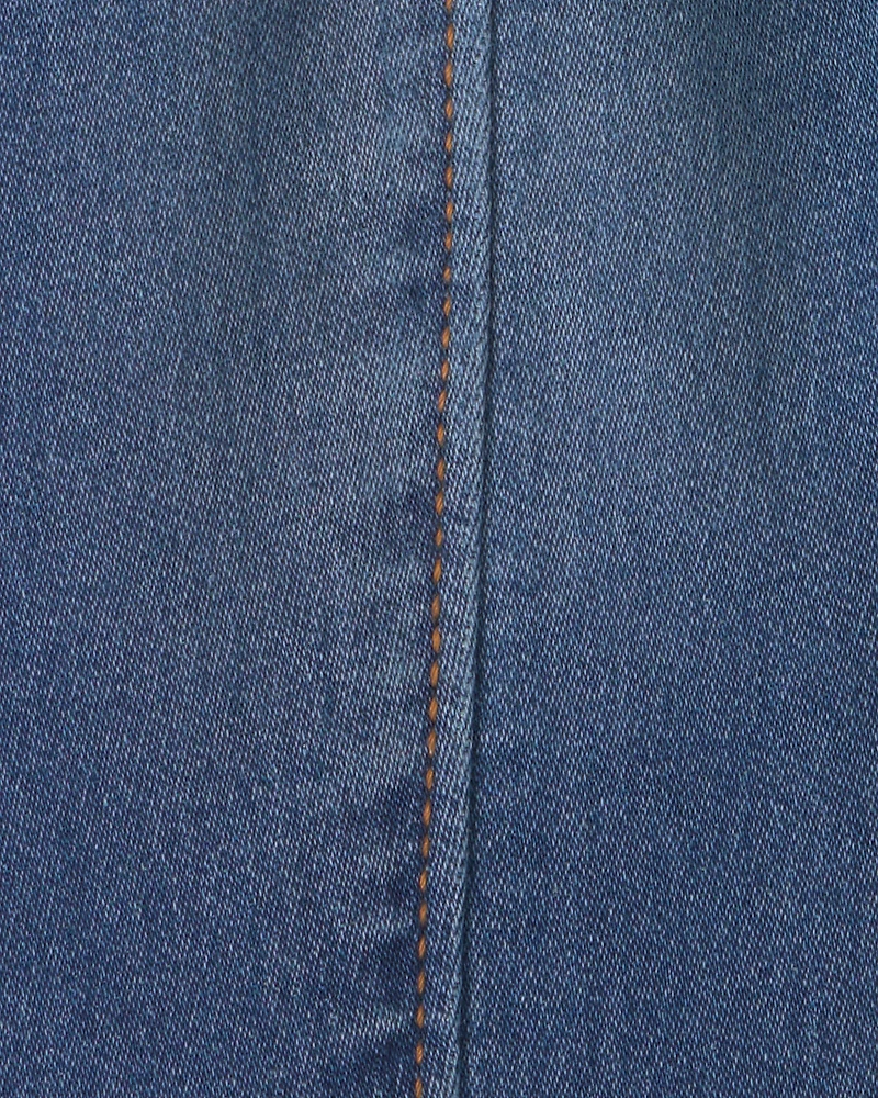 Baby Boy Denim Cargo Jeans - Medium Wash