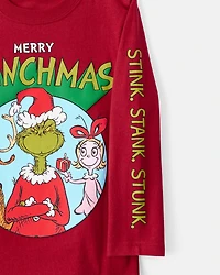 Toddler Dr. Seuss™ The Grinch Long-Sleeve Graphic Tee - Red