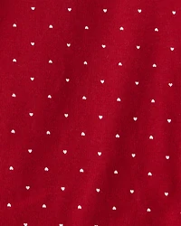 Baby Girl 4-Pack Leopard Print Cotton Long-Sleeve Multipack Bodysuits - Red/White