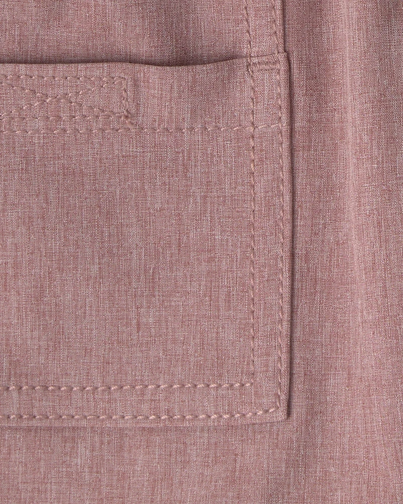 Baby Boy Woven Pocket Shorts - Brown