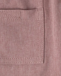 Baby Boy Woven Pocket Shorts - Brown