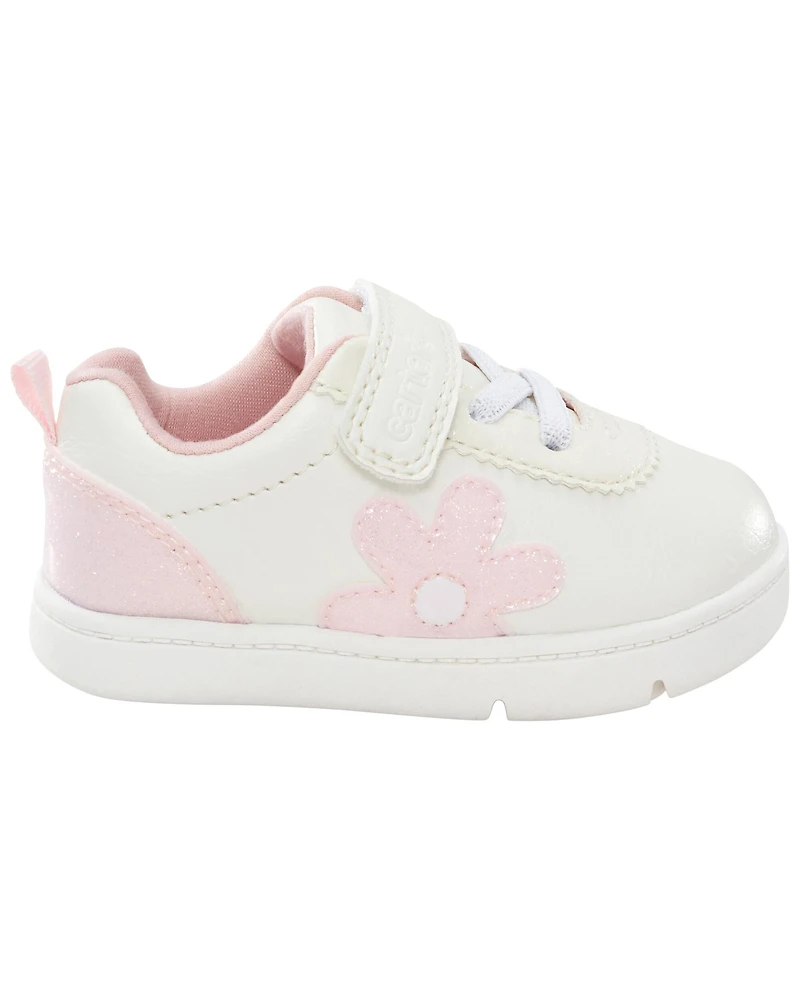 Every Step® First Walker  Flower Casual Sneakers - White