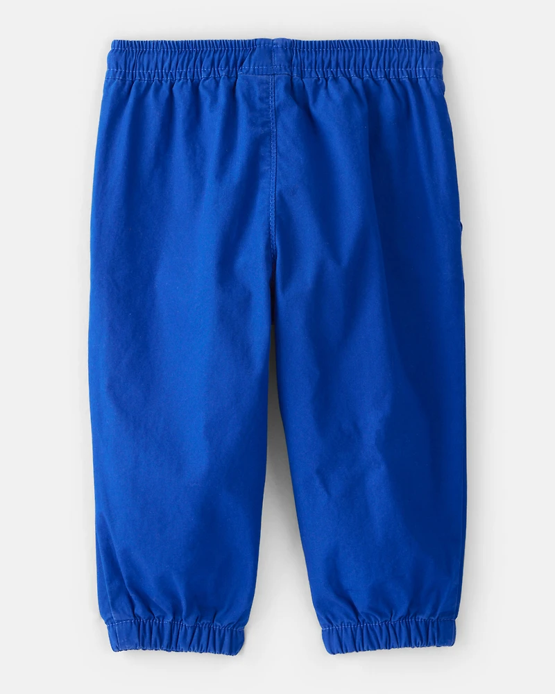 Baby Boy Lined Joggers - Blue