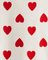 Baby Organic Cotton Pajamas in Forever Hearts Print