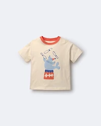 Toddler Juggling Relaxed Graphic Tee - Cream