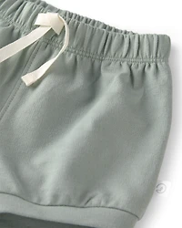 Baby Girl 2-Pack Organic Cotton Shorts in Under the Sea
