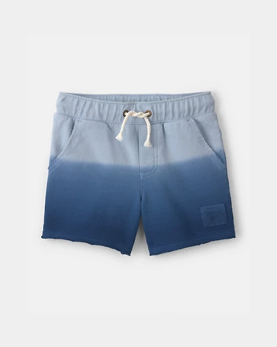Baby Boy Ombre French Terry Shorts - Blue