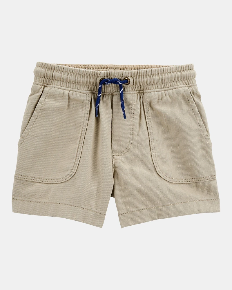 Toddler Pull-On Twill Shorts