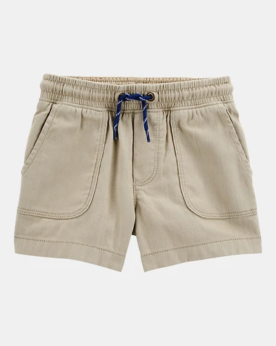 Toddler Pull-On Twill Shorts