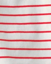 Baby Girl 3-Piece Sailboat Short-Sleeve Top, Bodysuit & Short Set - Red/White