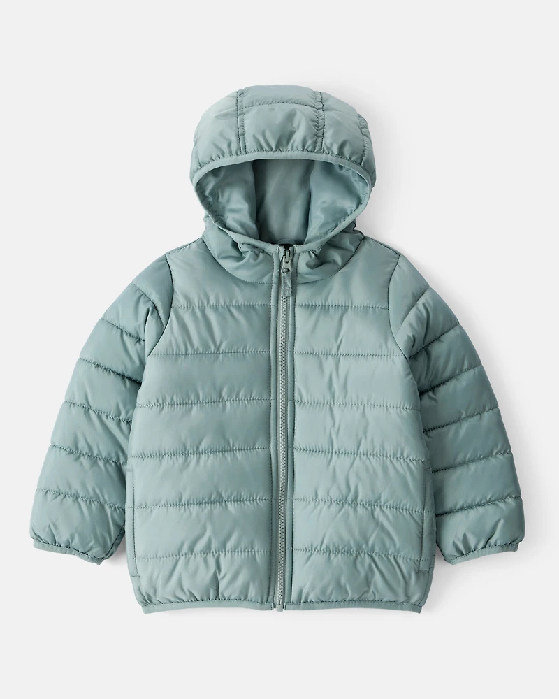 Toddler Packable Hooded Puffer Jacket