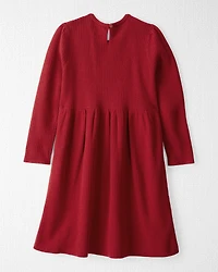 Girls Organic Cotton Sweater Knit Dress