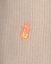 Boys Hot Sauce 100% Cotton Snug Fit 4-Piece Pajama Set - Tan/Green