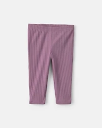 Baby Girl 2-Piece Long-Sleeve Bodysuit & Tulle Pant Set - Purple