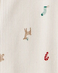 Toddler 2-Pack Christmas Cotton Snug Fit 1-Piece Pajamas - Red/White