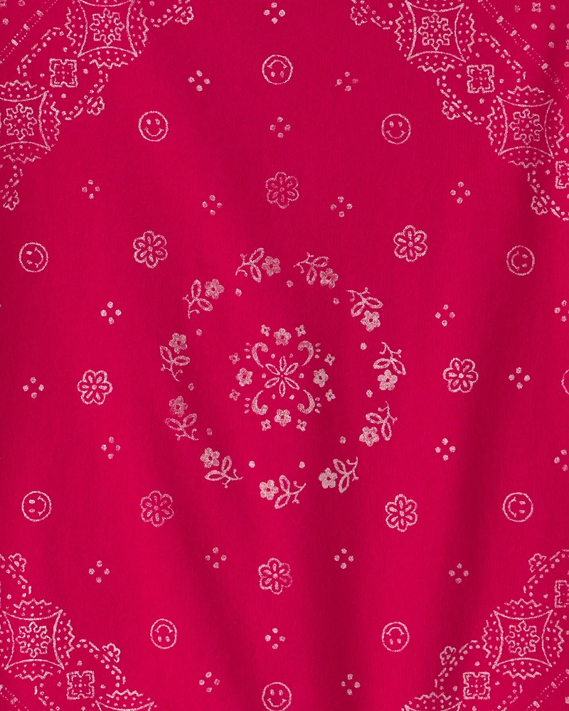 Girls Bandana Tee - Red