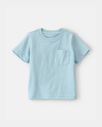 Baby Solid Pocket T-Shirt - Blue