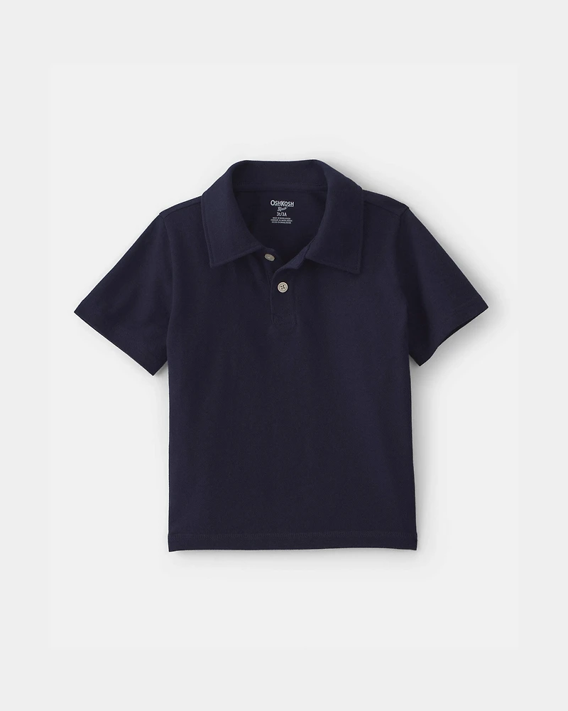 Toddler Boy -Pack Uniform Piqué Polo Shirts