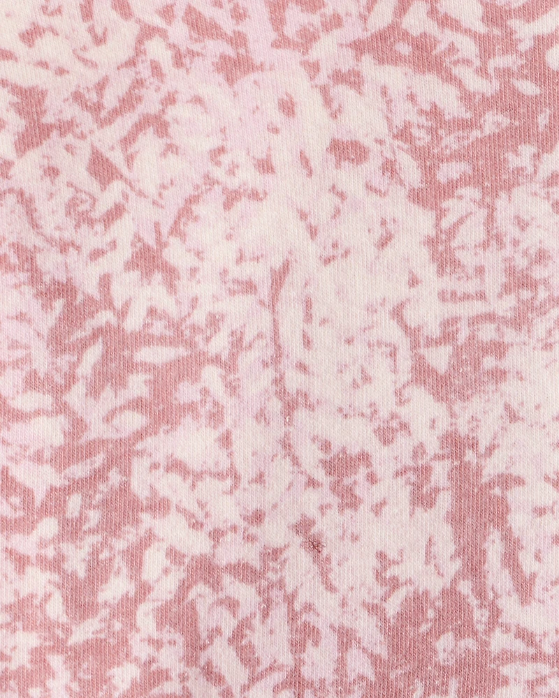 Girls DayDream Fleece Floral Print Hooded Zip-Up Jacket - Pink