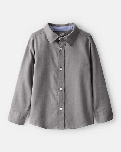 Boys Button-Down Shirt - Grey