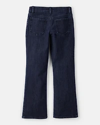 Girls Denim Wide-Leg Jeans - Blue