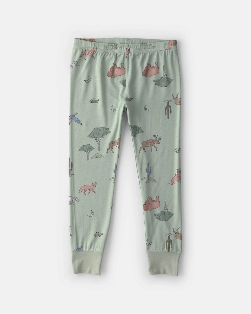 Toddler Boy 2-Piece Desert PurelySoft™ Snug Fit Pajama Set - Green
