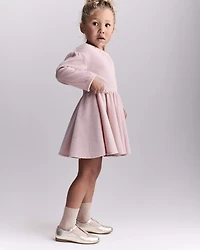 Toddler Girl Velvety Avenue Twirl™ Dress - Light Pink