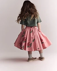 Toddler Girl Avenue Twirl™ Midi Skirt in Floral Print - Pink