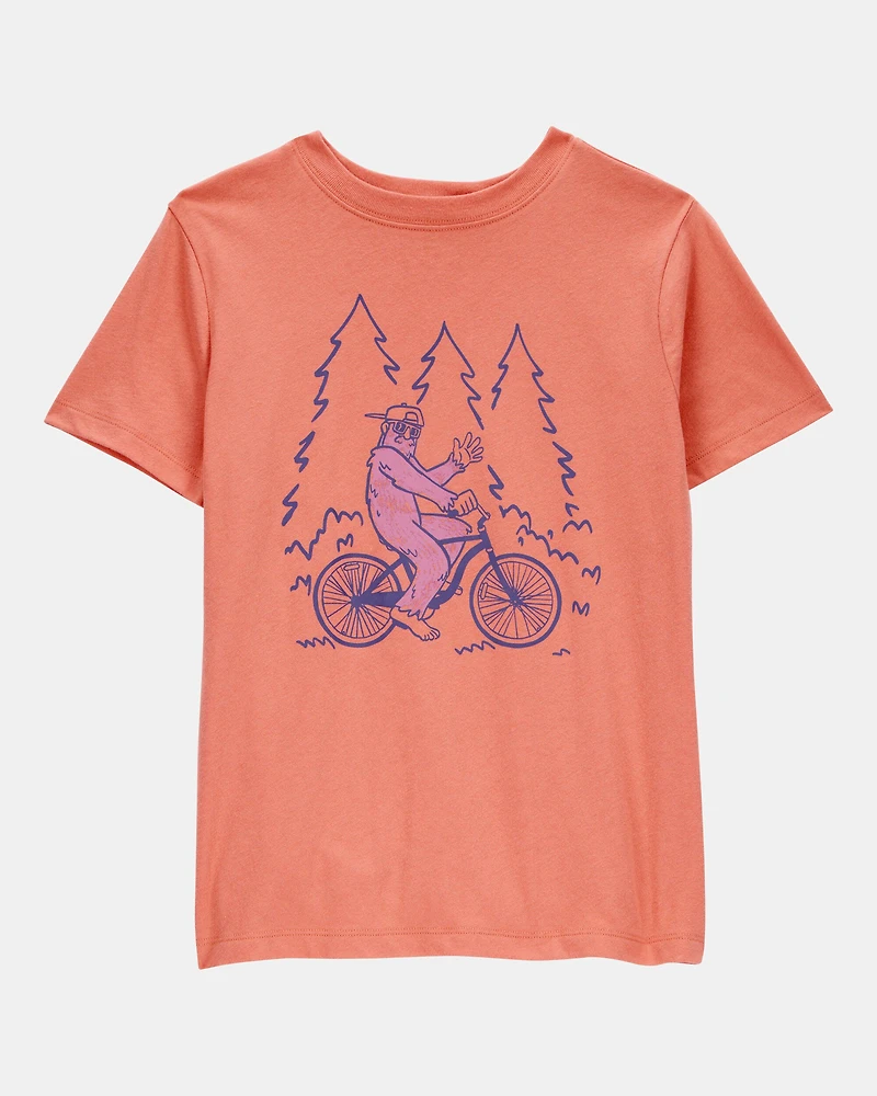Kid Big Foot Short-Sleeve Graphic Tee - Orange