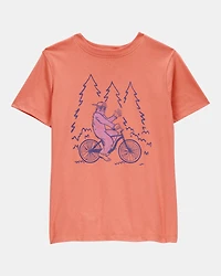 Kid Big Foot Short-Sleeve Graphic Tee - Orange